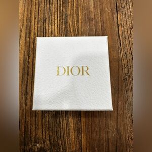 Dior White Jewelry box with Gold Logo